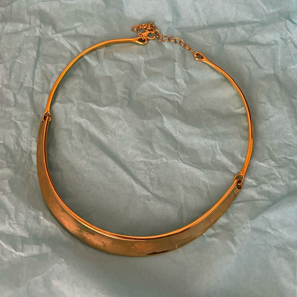 Gold plated omega necklace